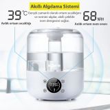 Ezere TH-413 Akıllı Dijital Hava Nemlendirici | 3L Kapasite Dokunmatik