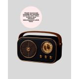Klasik Retro Radyo – Bluetooth Destekli FM Özellikli Şarjlı Hoparlör