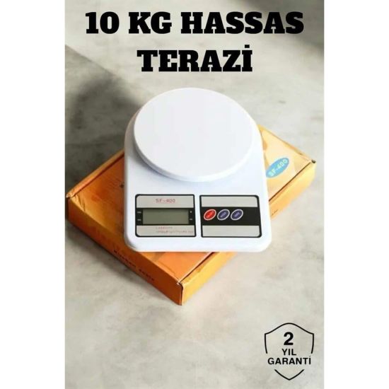 Dijital Mutfak Terazisi 10kg Kapasiteli 1g Hassasiyetli
