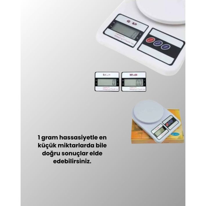 LCD Ekranlı Kompakt Dijital Terazi – Gram ve Ons Ölçüm