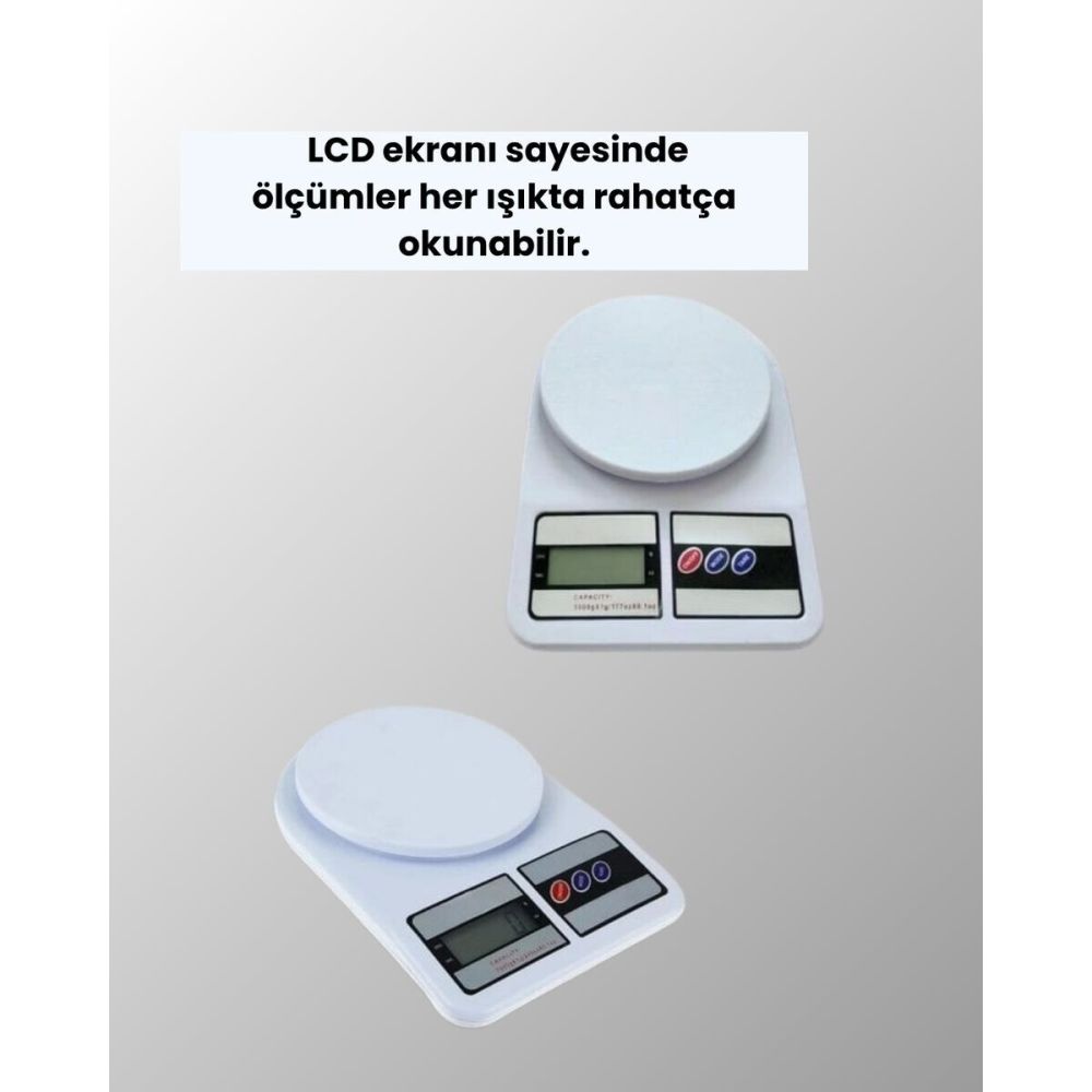 LCD Ekranlı Kompakt Dijital Terazi – Gram ve Ons Ölçüm