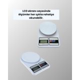 LCD Ekranlı Kompakt Dijital Terazi – Gram ve Ons Ölçüm