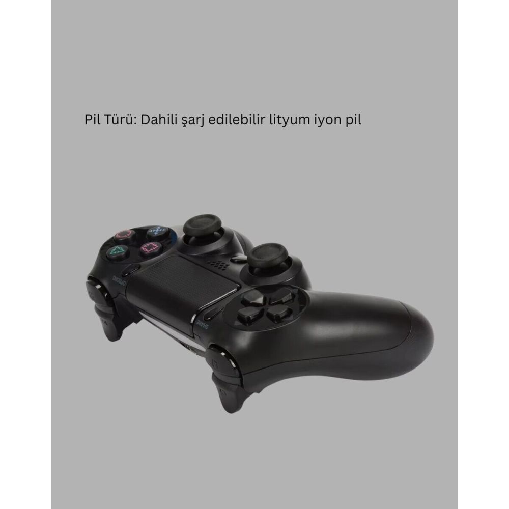 Kablosuz PS4 Oyun Kolu Çift Motor Titreşimli Uzun Bataryalı