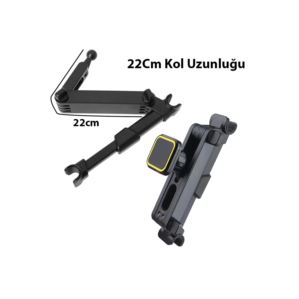 ALLY LF-072B Koltuk Arkası Araç içi Mıknatıslı Manyetik Telefon Tutucu