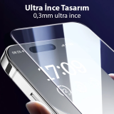 Baseus Schott iPhone 15 Pro Full Koruma Eye-Protection Tempered Cam Ek