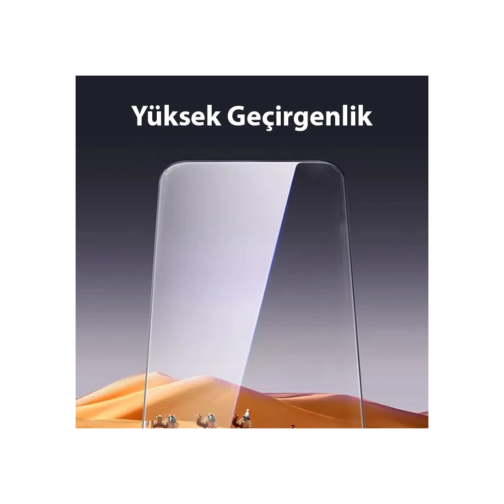 Baseus iPhone 15 HD Tempered Full Koruma Cam Ekran Koruyucu