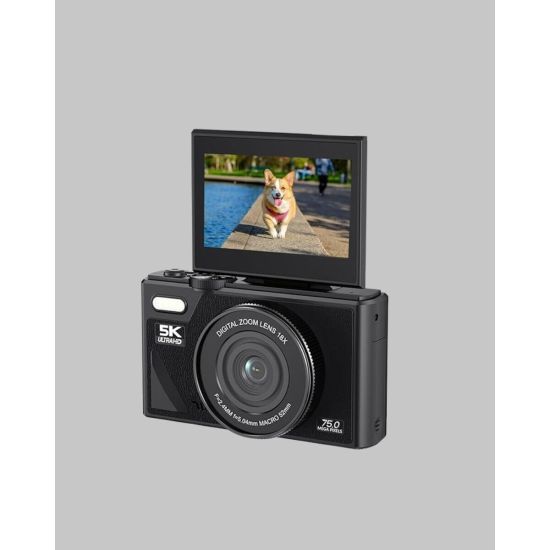5K UHD Dijital Kamera WiFi Bağlantılı Otofokus 18x Zoom Taşınabilir