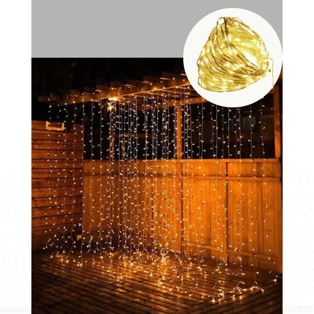 3x3 LED Şelale Perde Işık Kutlama ve Dekor Aydınlatması
