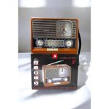 Nostaljik Görünümlü USB Girişli Bluetooth Bağlantılı Radyo