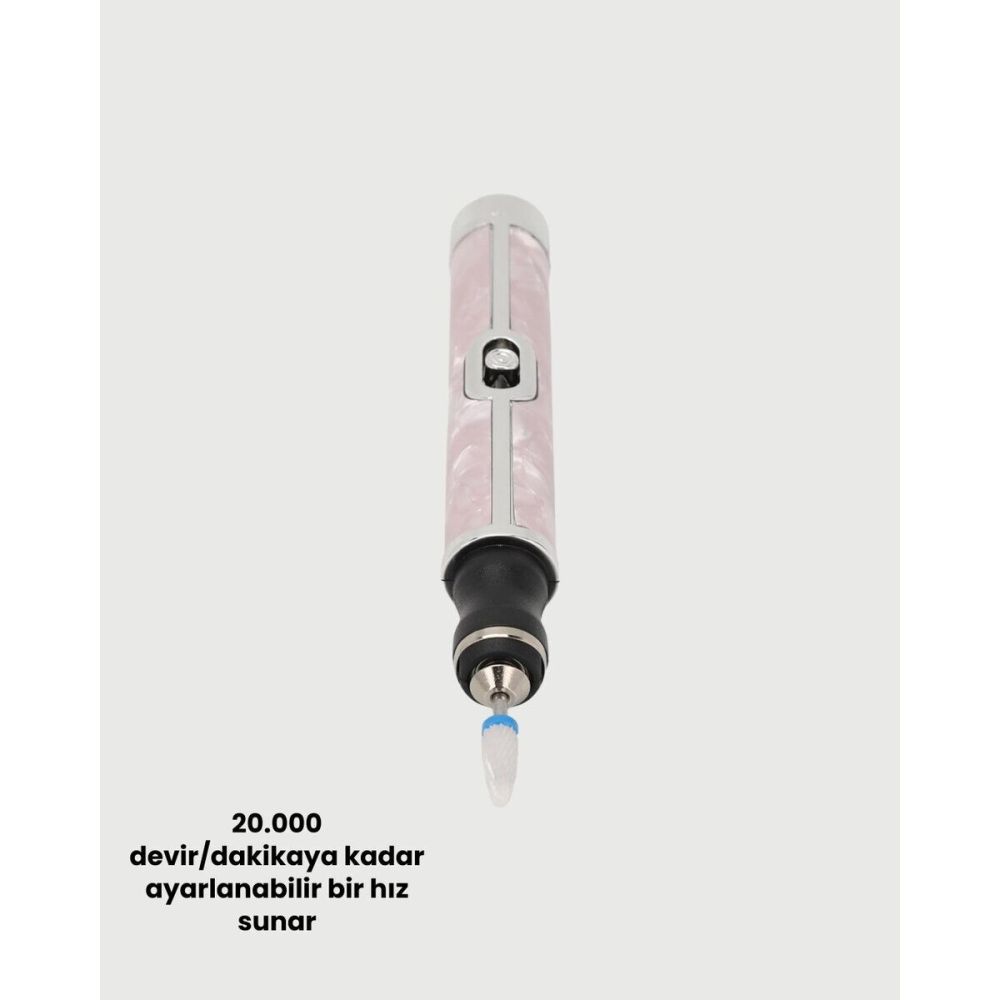 Taşınabilir Elektrikli Tırnak Törpüsü 500 mAh USB Şarjlı Manikür Cihaz