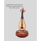 Altın Nota Figürlü Dönen Müzik Kutusu Dekoratif Music Box