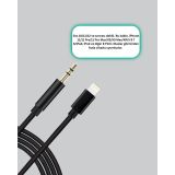 1 Metre Lightning to Aux Çevirici Kablo Stereo Ses Yüksek Kalite