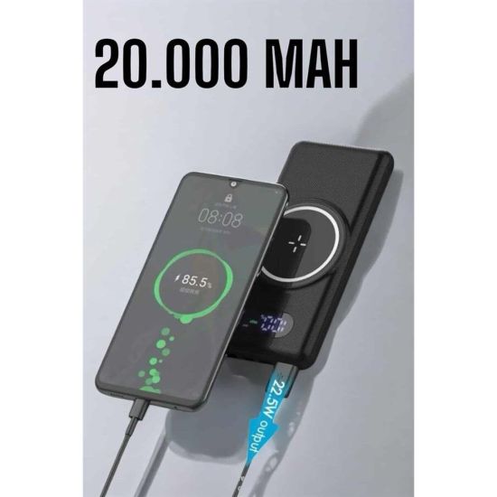 10.000 Mah Powerbank 4 Portlu Hızlı Şarj Dijital Göstergeli