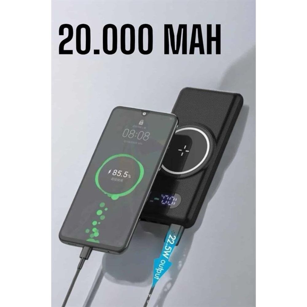 10.000 Mah Powerbank 4 Portlu Hızlı Şarj Dijital Göstergeli
