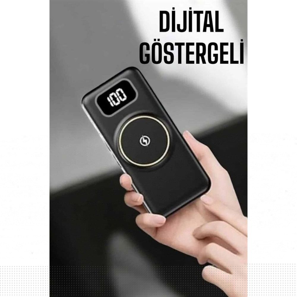 10.000 Mah Powerbank 4 Portlu Hızlı Şarj Dijital Göstergeli