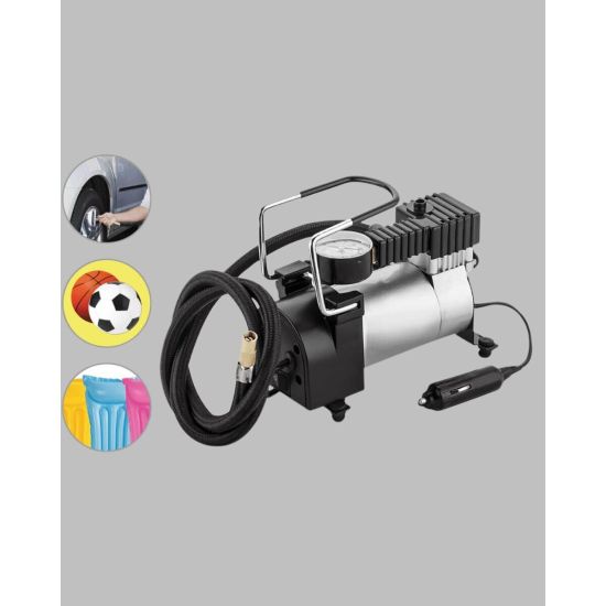 Ağır Hizmet Tipi Oto Kompresör 140 PSI Manometreli