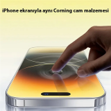 Baseus Corning iPhone 15 Full Koruma Eye-Protection Tempered Cam Ekran