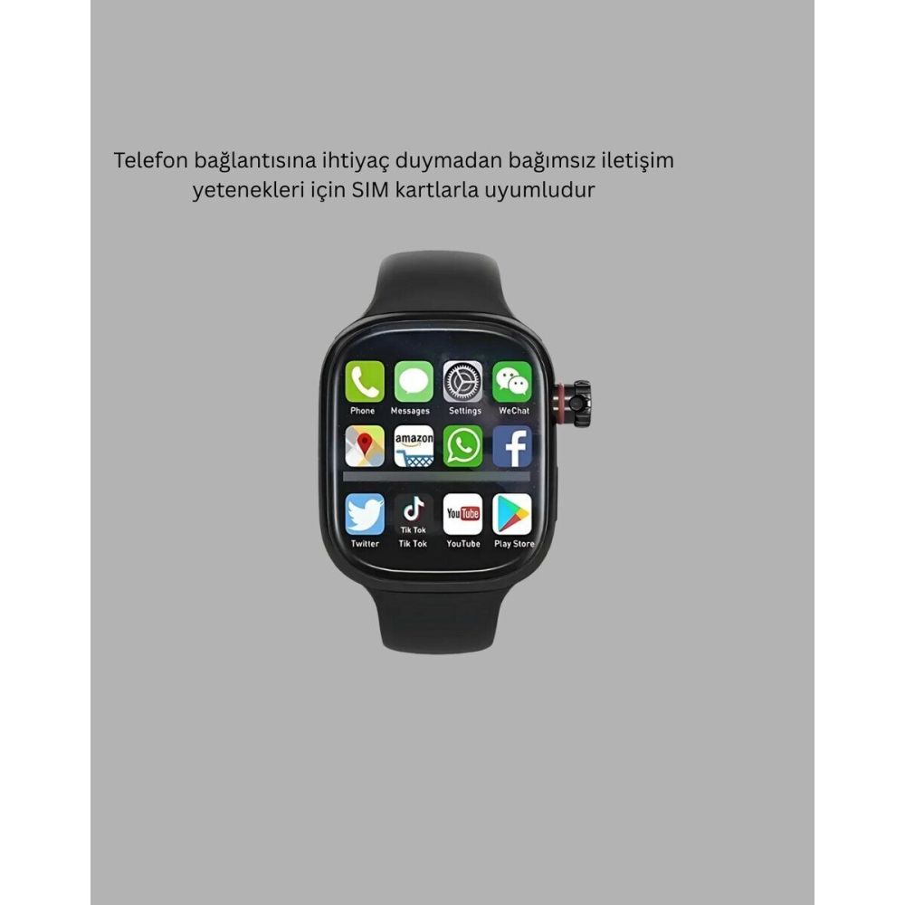 SIM Kartlı GPS Destekli Akıllı Saat Sesli Görüşmeli