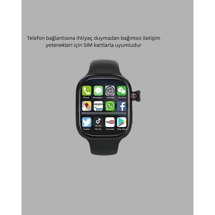 SIM Kartlı GPS Destekli Akıllı Saat Sesli Görüşmeli