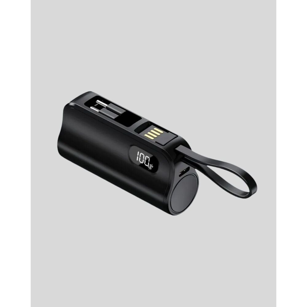 Dahili Konektörlü 20W Hızlı Şarj Mini Taşınabilir Powerbank