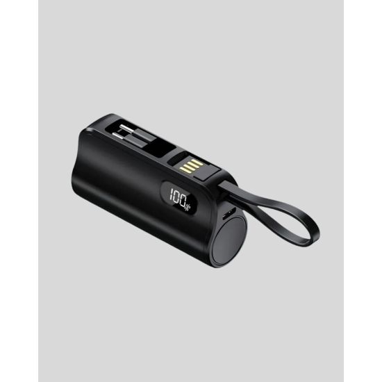 2000mAh Mini Powerbank Dahili Konektörlü PD 20W