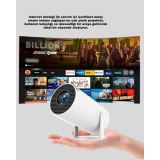 Kablosuz Mini Projeksiyon Cihazı Oyun ve Film İçin Taşınabilir Ev Sine