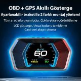 Ally A520 OBD2 + GPS Head Up Display HUD Dijital Hız Göstergesi RPM & 