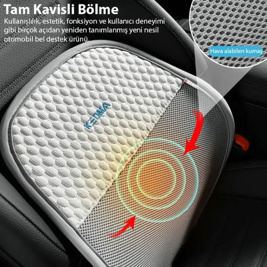 ALLY AirMesh Pro Ergonomik Bel Destek Minderi – Araba ve Ofis İçin Sır