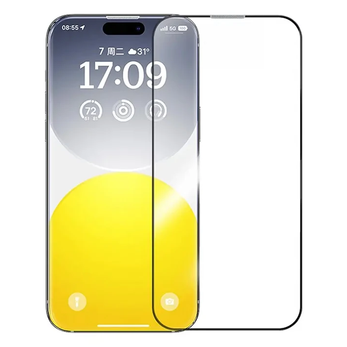 Baseus Corning iPhone 15 Pro Max HD Tempered Full Koruma Cam Ekran Kor