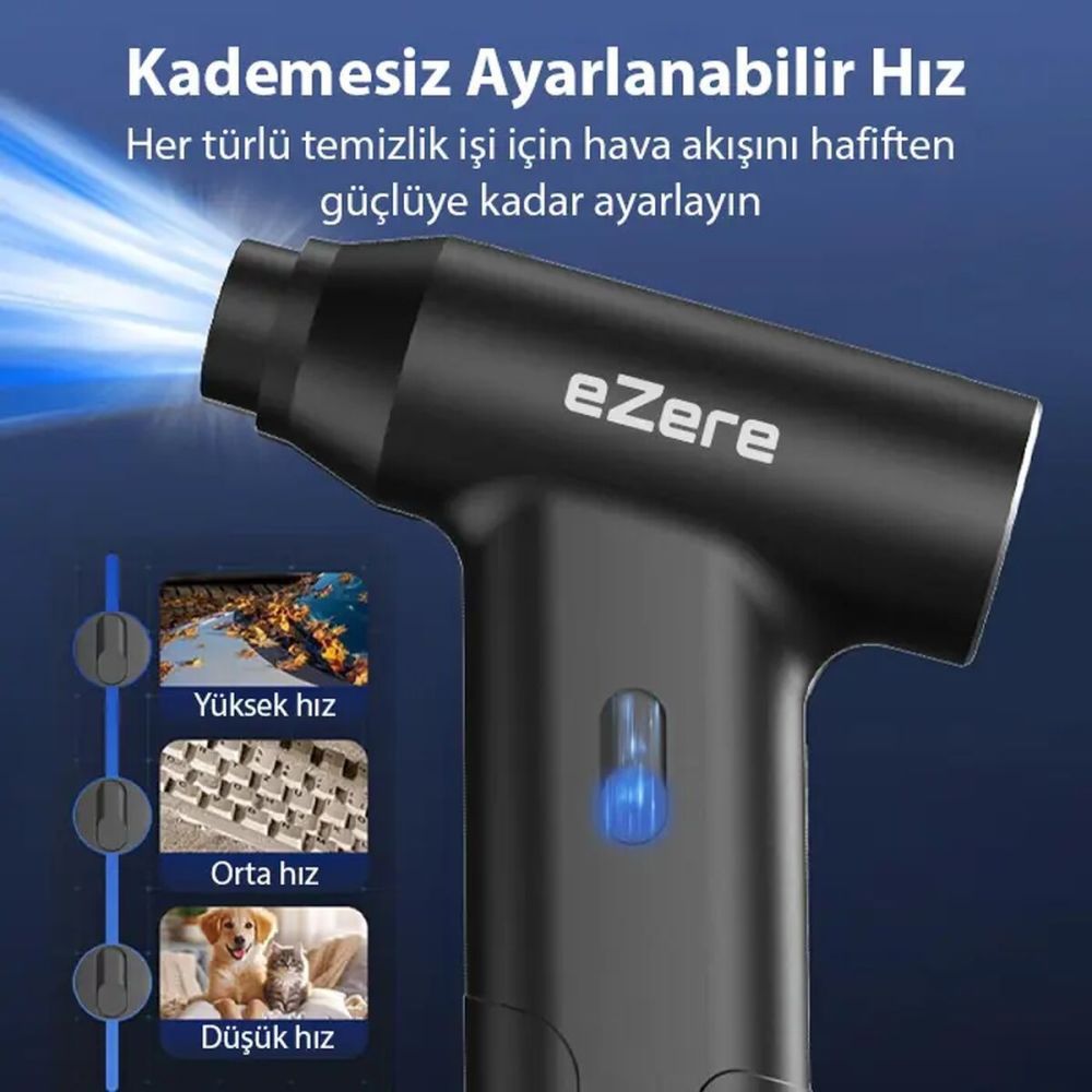 EZERE J02 Çift fonksiyonlu mini Araç süpürgesi & Turbo Fan Hava üfleyi