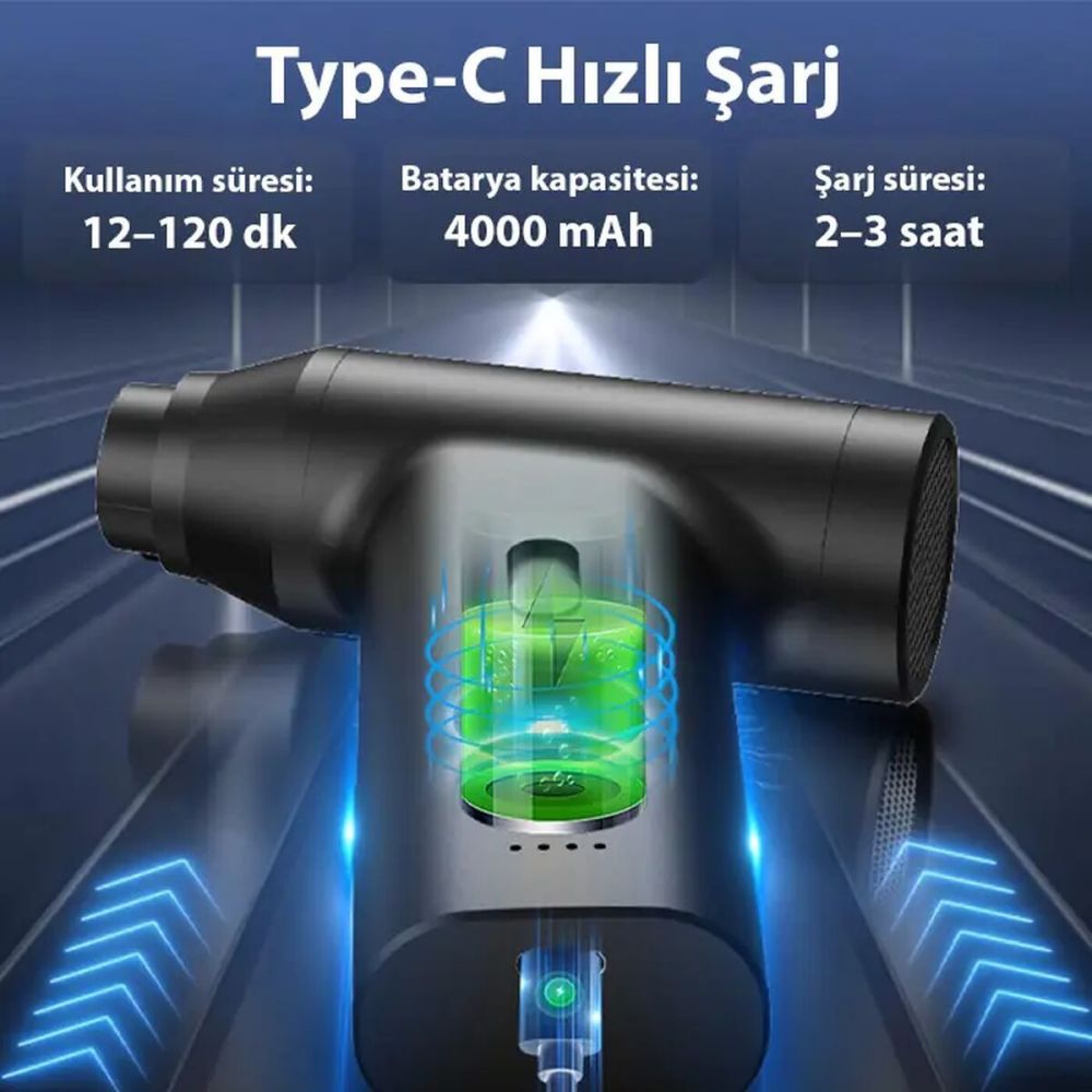 EZERE J02 Çift fonksiyonlu mini Araç süpürgesi & Turbo Fan Hava üfleyi