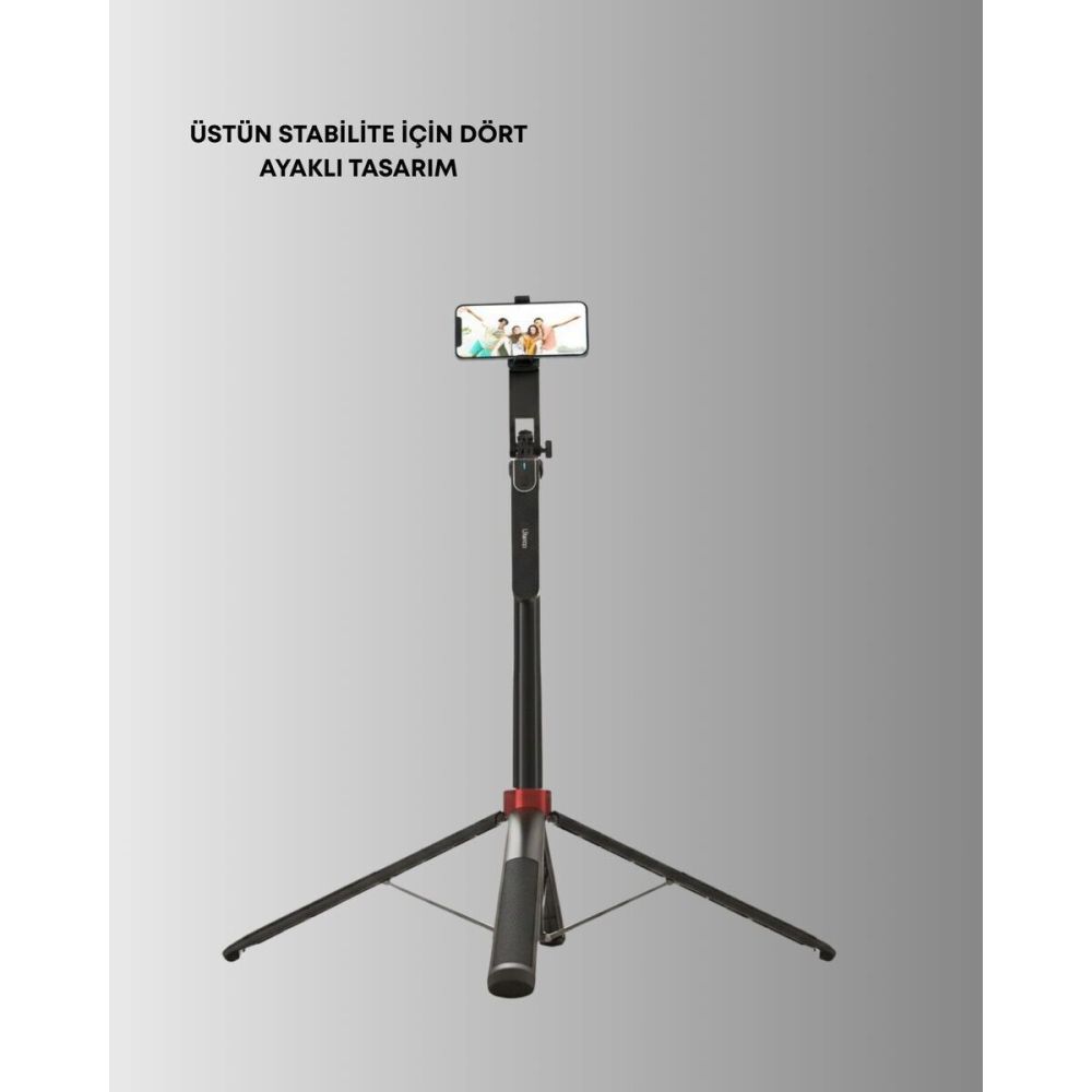 Canlı Yayın ve Fotoğraf İçin Tripodlu Telefon Tutucu