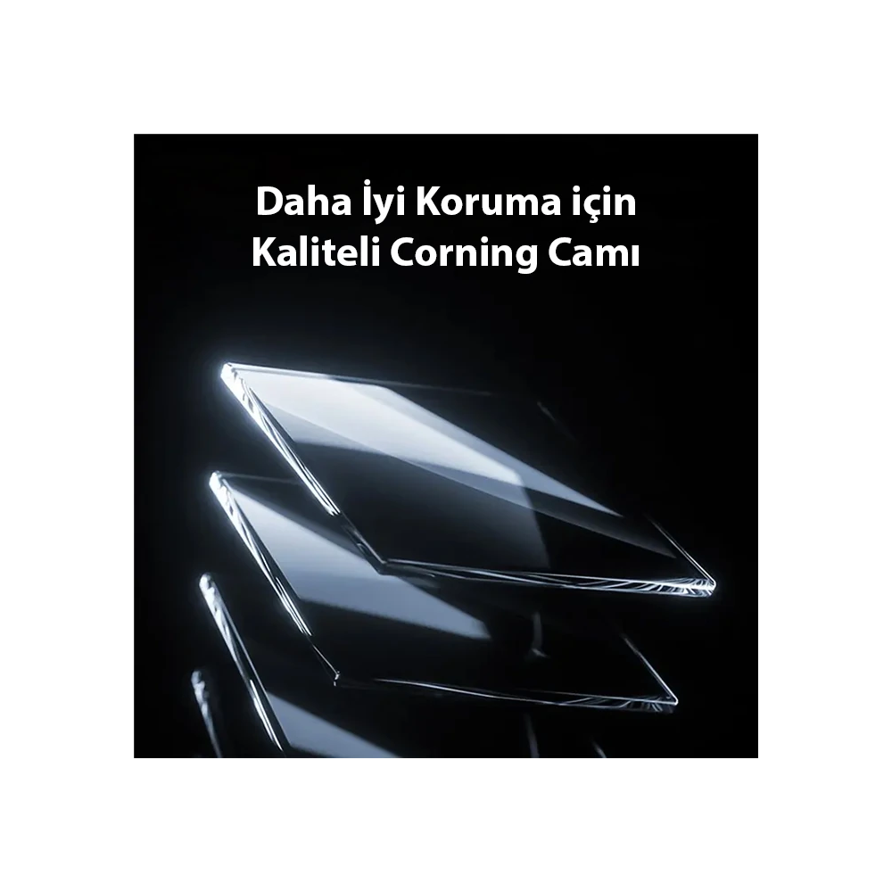 Baseus Corning iPhone 15 Pro Max HD Tempered Full Koruma Cam Ekran Kor