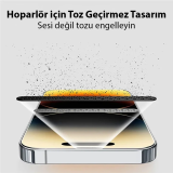 Baseus Corning iPhone 15 Pro Max HD Tempered Full Koruma Cam Ekran Kor