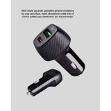 Bluetooth AUX Çevirici ve PD Destekli Araç Şarj Cihazı 2’li Set