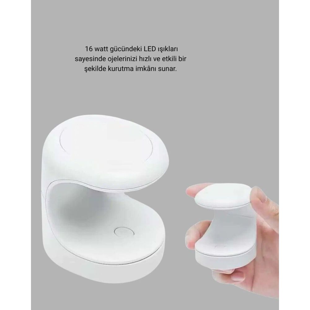 Tırnak Matkabı ve LED Oje Kurutucu 2’li Profesyonel Bakım Seti
