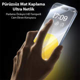 Baseus iPhone 15 Full Koruma Anti Mavi Işık Tempered Cam Ekran Koruyuc
