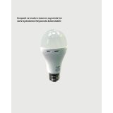 Yüksek Işık Güçlü Şarjlı LED Ampul E27 30W Enerji Tasarruflu