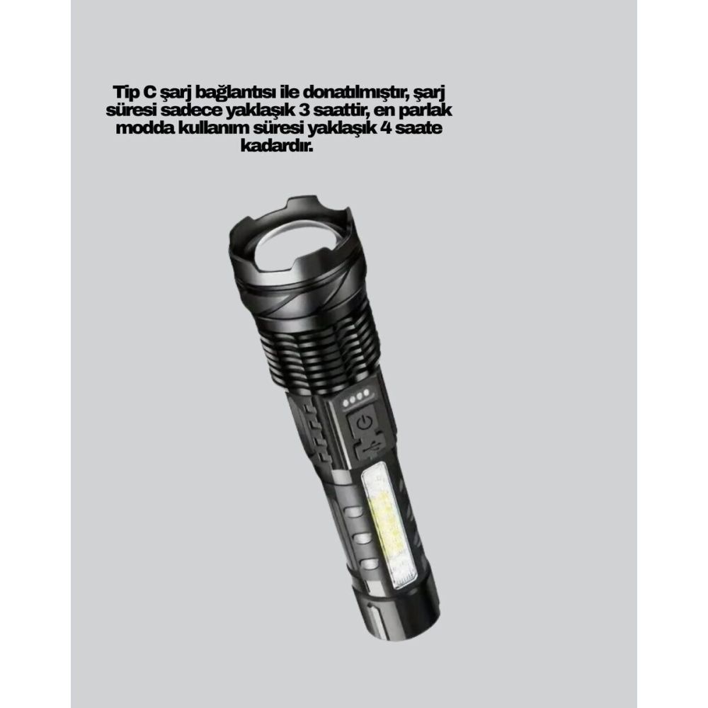 Outdoor ve Acil Durum İçin Güçlü LED El Feneri