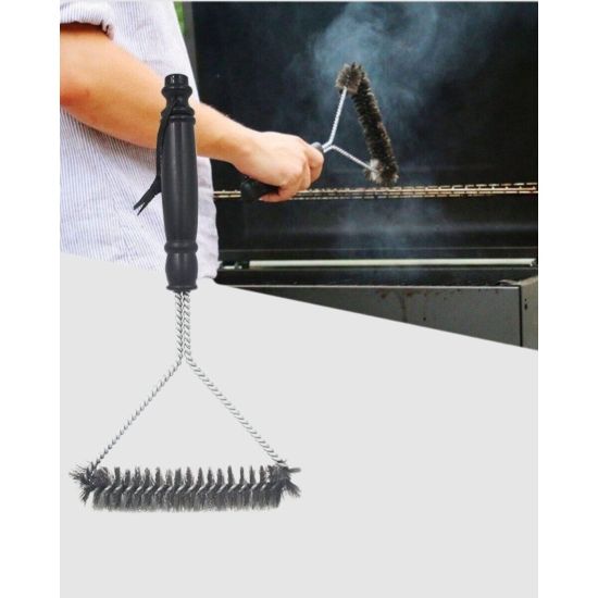 Tel Izgara Temizleme Fırçası BBQ Sonrası Kolay Temizlik
