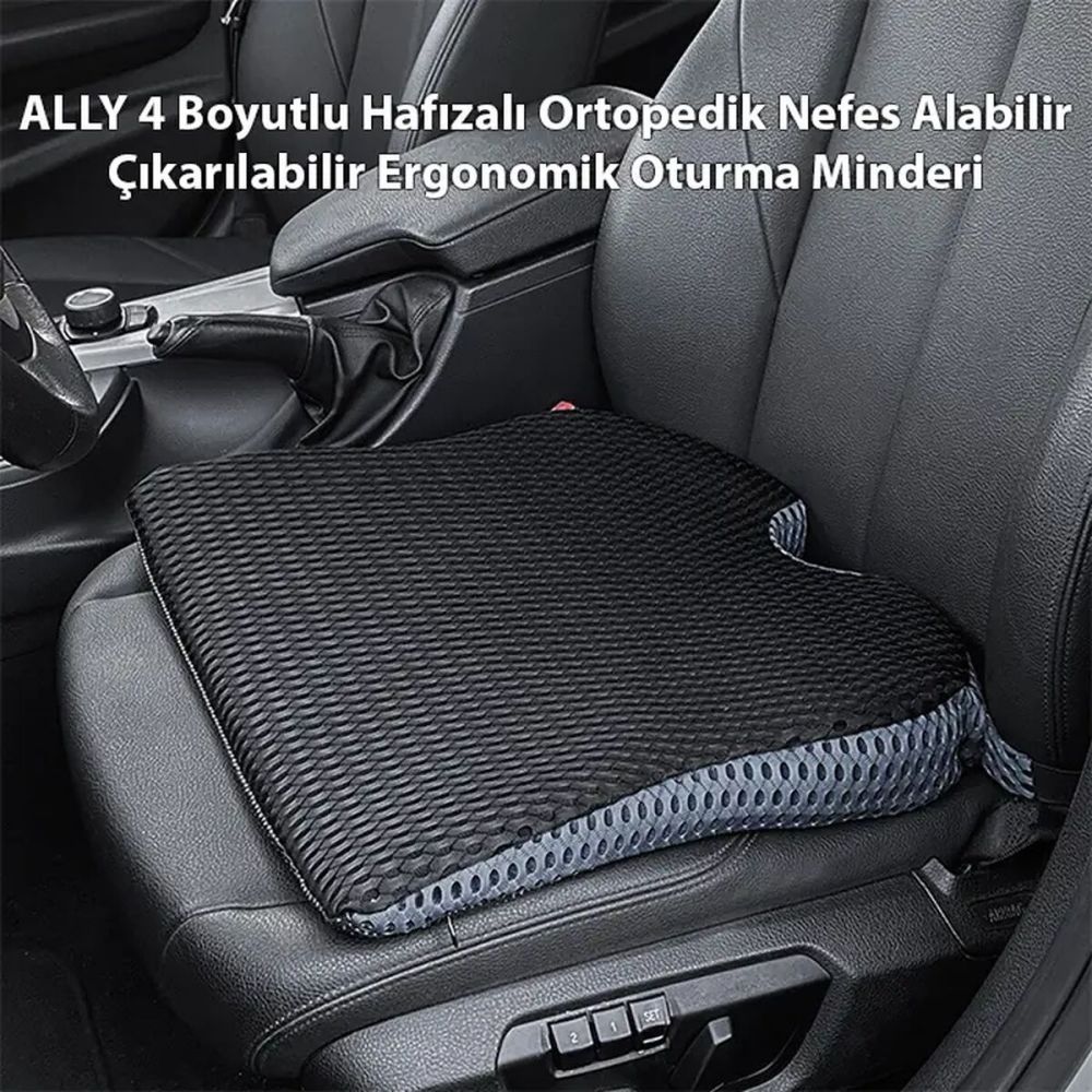 ALLY 4 Boyutlu Hafızalı Ortopedik Nefes Alabilir Çıkarılabilir Ergonom