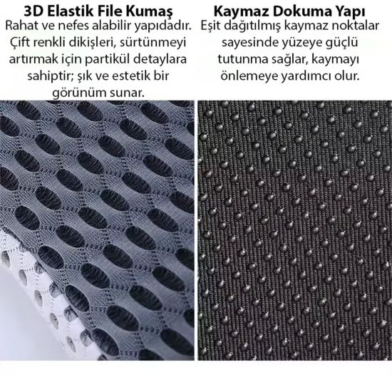 ALLY 4 Boyutlu Hafızalı Ortopedik Nefes Alabilir Çıkarılabilir Ergonom