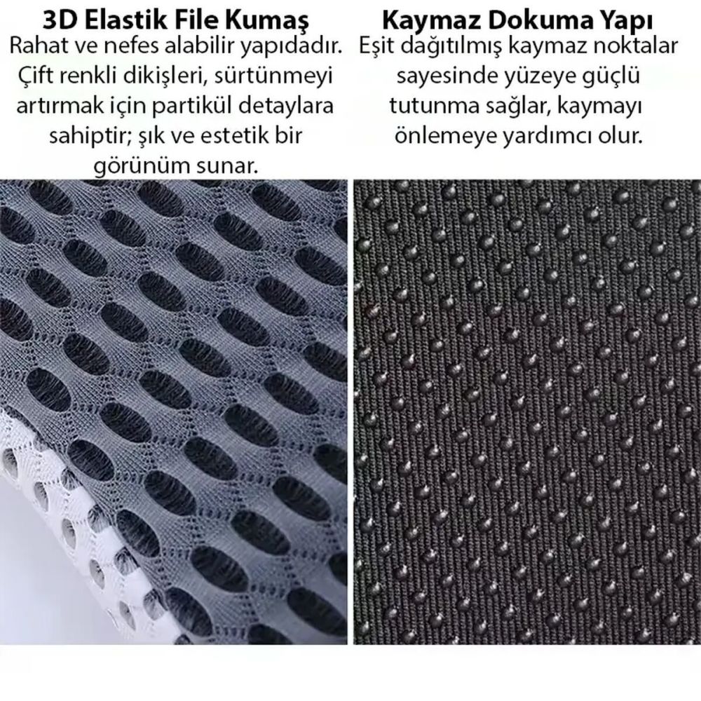 ALLY 4 Boyutlu Hafızalı Ortopedik Nefes Alabilir Çıkarılabilir Ergonom