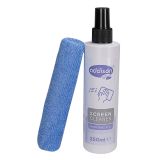 ADDISON 300871 Ekran Temizleyici Sprey 250ml. Microfiber Bez ile Birli