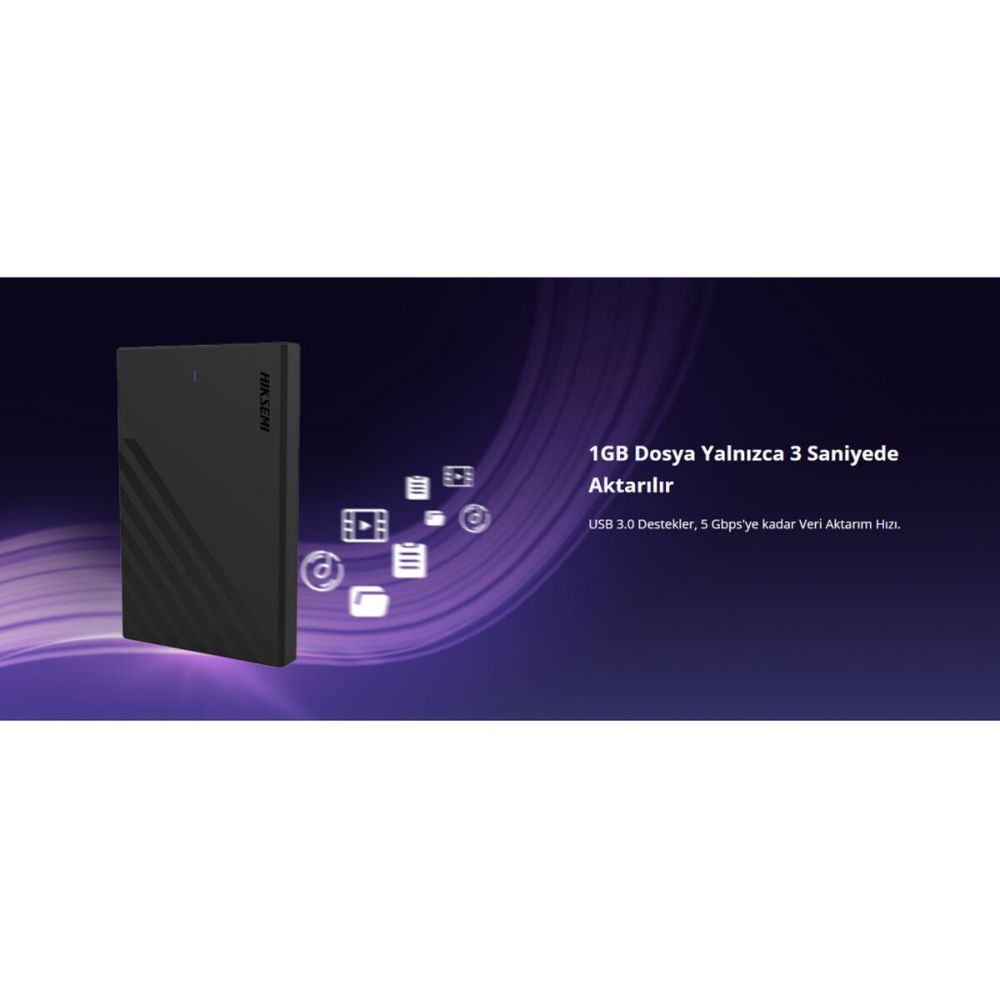 HIKSEMI HS-HUB-MHB201 USB3.0 25" Disk Kutusu. (SSD ve HDD Destekler 5G
