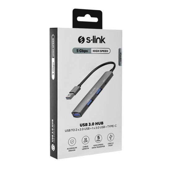 S-LINK SWV-USBC023 Type-C to 2xUSB 2.0 1xUSB 3.0 1xType-C Metal USB HU