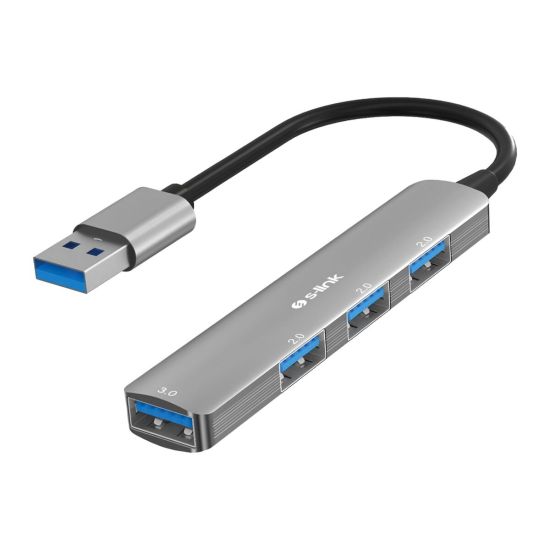 S-LINK SW-U333 USB3.0 to 3xUSB 2.0 1xUSB 3.0 Metal USB HUB