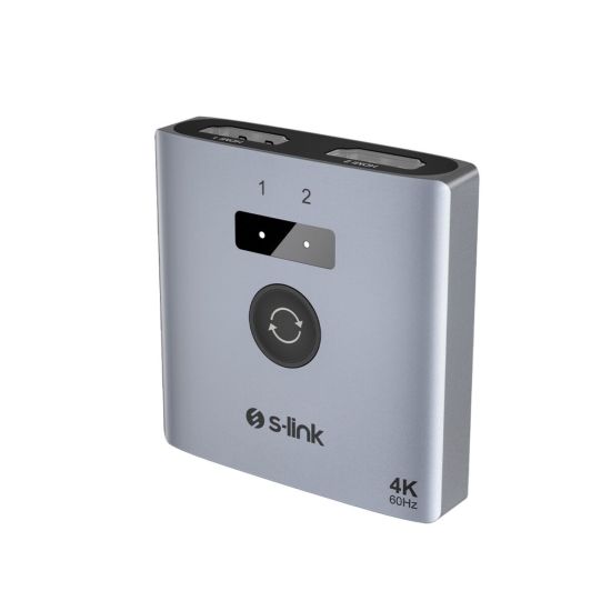 S-LINK SL-LU602 2xHDMI 4K 60Hz Monitör Çoklayıcı (1PC-2Monitör veya 2P
