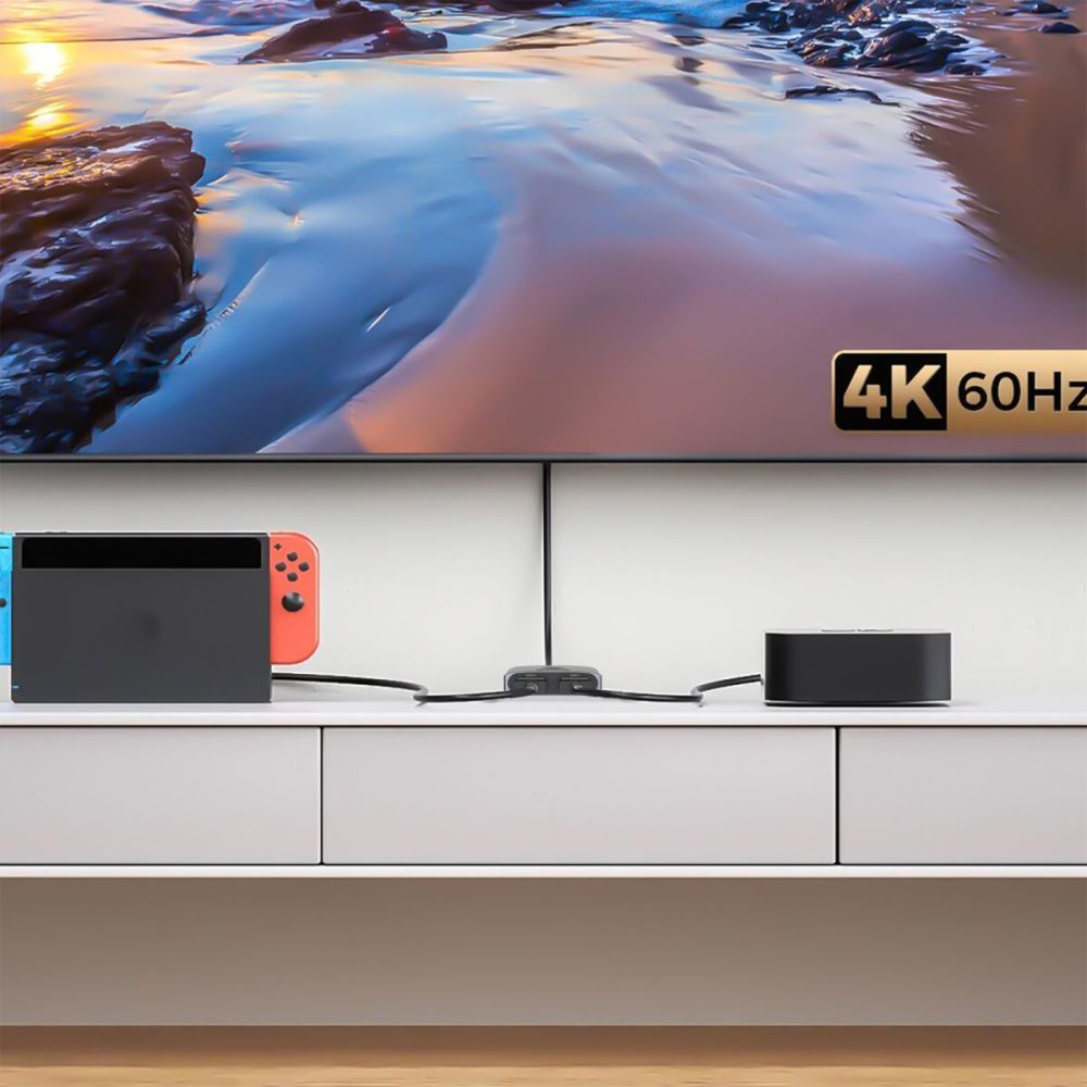 S-LINK SL-LU602 2xHDMI 4K 60Hz Monitör Çoklayıcı (1PC-2Monitör veya 2P