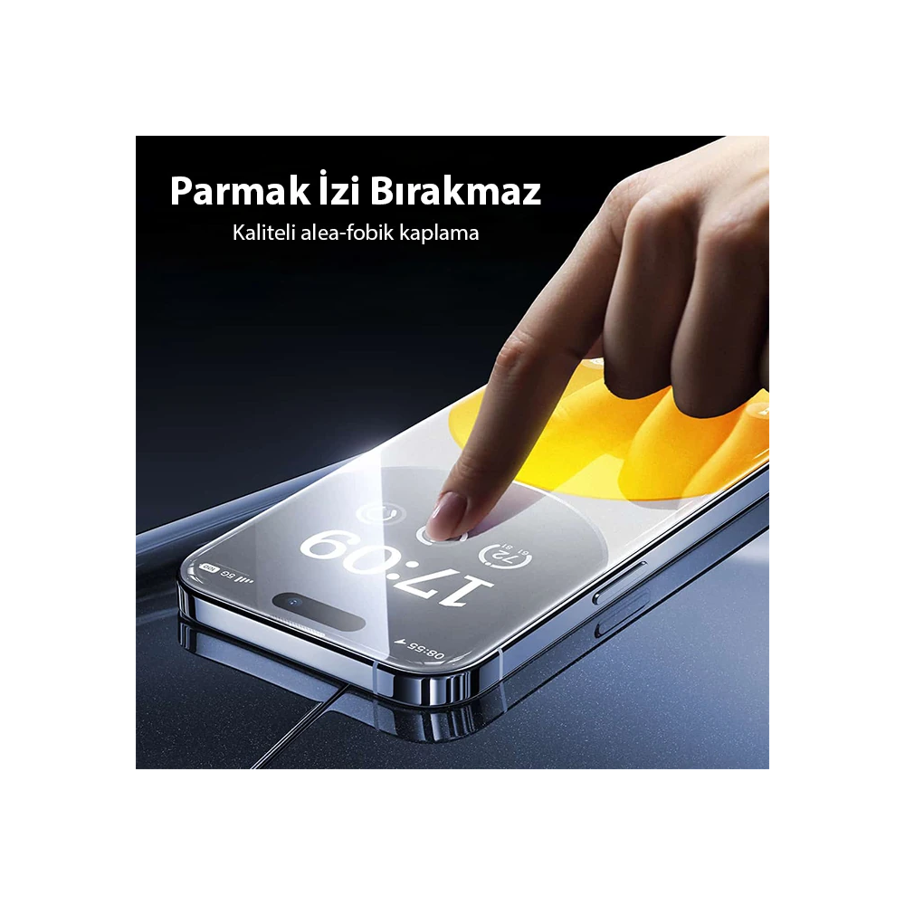 Baseus iPhone 15 Plus HD Tempered Full Koruma Cam Ekran Koruyucu
